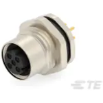 Conn M12 Circular SKT 4 POS Solder ST Thru-Hole 4 Terminal 1 Port