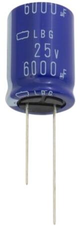 CHEMI-CON-ELBG350ELL162AK30S Capacitor Aluminum Electrolytic Cap Aluminum Lytic 1600uF 35V 0% to 30% (12.5 X 30mm) Radial 5mm 2.3A 5000h 105°C Bulk Automotive AEC-Q200