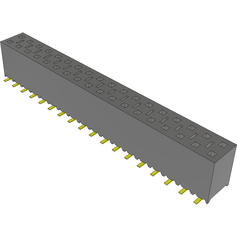 Samtec-SSM-118-S-DV Steckverbinderleisten und Leiterplattenbuchsen Conn Socket Strip SKT 36 POS 2.54mm Solder ST Top Entry SMD Tube