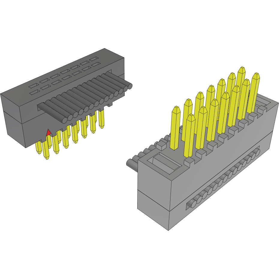 Samtec-FFMD-07-D-03.50-01-R Flachband Kabelbaugruppen Cable Assembly Flat Ribbon 0.088m 30AWG IDC Connector to IDC Connector 14 to 14 POS PL-PL IDT-IDT