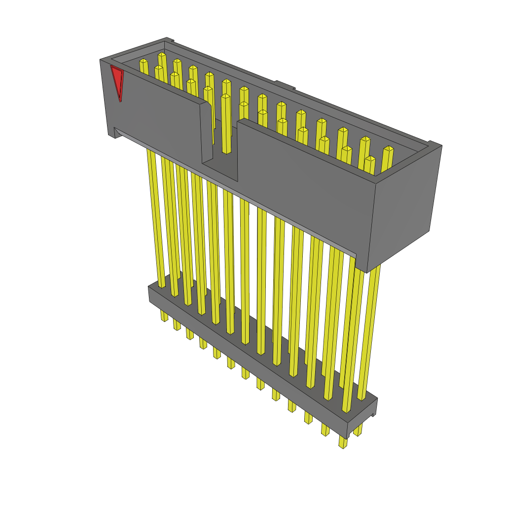 Samtec-ZSS-113-09-L-D-1300 连接器插头及 PCB 插座 Conn Elevated Shrouded Header HDR 26 POS 2.54mm Solder ST Top Entry Thru-Hole Bulk
