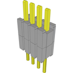Conn Board Stacker HDR 4 POS 1.27mm Solder ST Thru-Hole Layer