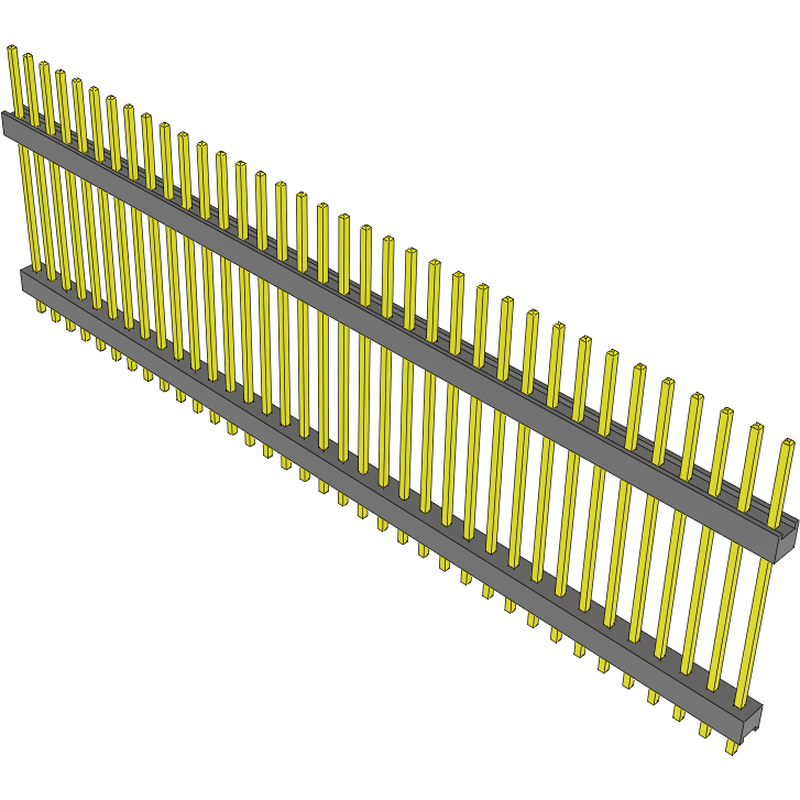 Samtec-DW-36-13-T-S-835 Connector Headers and PCB Receptacles Conn Board Stacker HDR 36 POS 2.54mm Solder ST Top Entry Thru-Hole Bulk