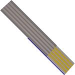 Cable Assembly 0.051m 38AWG 0.5mm 4 to 4 POS FFC Jumper to FFC Jumper M-M Premo-Flex FFC Jumper Bag