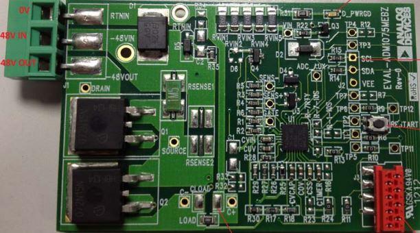 Analog Devices-EVAL-ADM1075MEBZ Power Management Development Boards and Kits ADM1075 Hot Swap Controller Evaluation Board