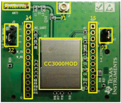 Texas Instruments-CC3000EM RF/Drahtlos-Entwicklungsplatinen und Kits CC3000 802.11 Wireless LAN Evaluation Board