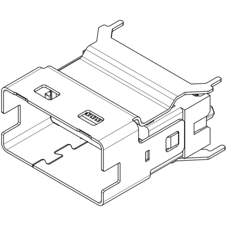 Molex-2119663104 SCSI 连接器 Conn Slim SAS RCP 38 POS 0.6mm Solder ST SMD 38 Terminal 1 Port SlimSAS T/R
