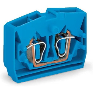 WAGO-264-304 Steckverbinder, Klemmenblöcke 2-Conductor end Terminal Block, with fixing flange, for screw or similar mounting types, Fixing hole 3.2 mm Dia, suitable for Ex i applications