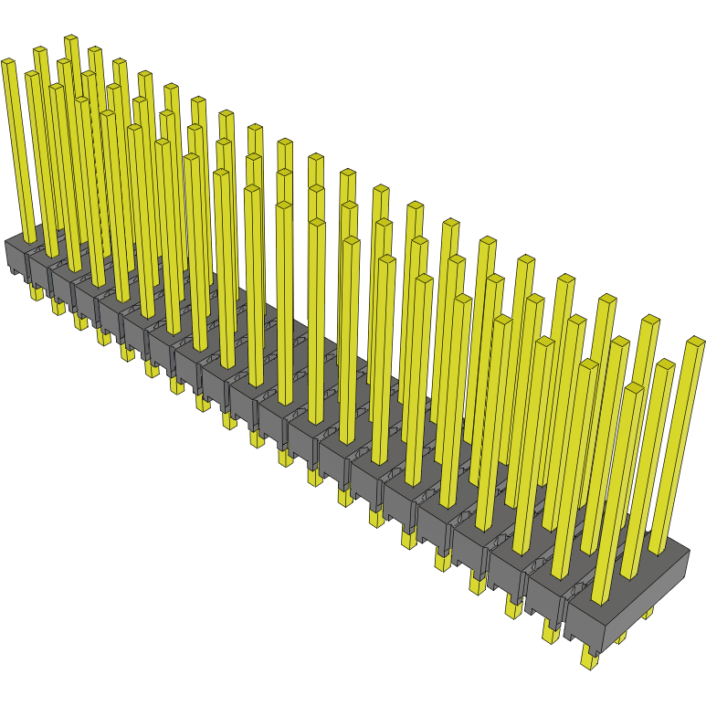Samtec-MTSW-120-09-S-T-540 Connector Headers and PCB Receptacles Conn Unshrouded Header HDR 60 POS 2.54mm Solder ST Top Entry Thru-Hole Bulk