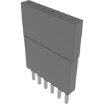Conn Elevated Socket SKT 6 POS 2.54mm Solder ST Top Entry Thru-Hole Tube
