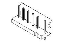 Molex-10-31-1038 Cabezales del conector y receptáculos PCB Conn Wire to Board HDR 3 POS 5mm Solder ST Thru-Hole SPOX Bag