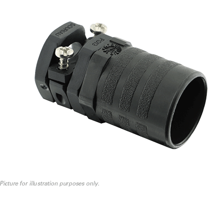 SOURIAU-CL102030 Steckverbinderzubehör Connector Accessories Clamp Straight Thermoplastic Black