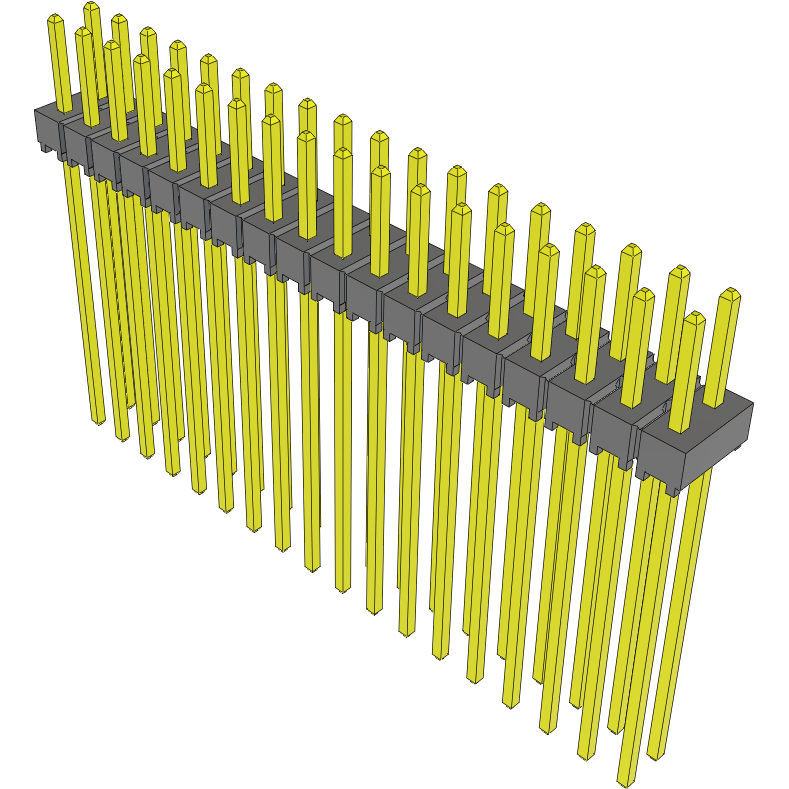 Samtec-TSW-118-28-G-D Steckverbinderleisten und Leiterplattenbuchsen Conn Unshrouded Header HDR 36 POS 2.54mm Solder ST Top Entry Thru-Hole Bulk