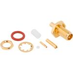 Conn SMA 0Hz to 18GHz 50Ohm Solder ST Panel Mount RCP Gold