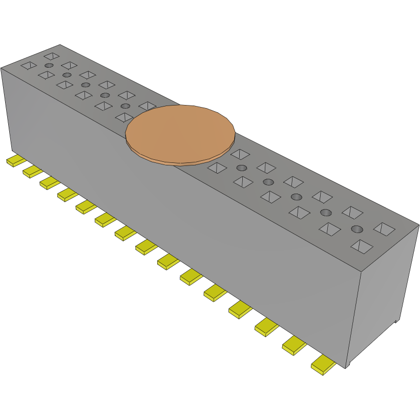Samtec-FLE-115-01-G-DV-K Piastre connettori e prese PCB Conn Socket Strip SKT 30 POS 1.27mm Solder ST Top Entry SMD Tube