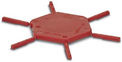 PHOENIX CONTACT-CP-PTDA Steckverbinderzubehör Coding profile, inserted into the groove on the plug, made from red insulating material, diameter: 1.35 mm