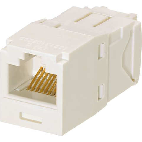 Panduit-CJ688TGAW Raccordement téléphone et télécom Conn RJ-45 F 8 POS Crimp ST Cable Mount 8 Terminal 1 Port Cat 6