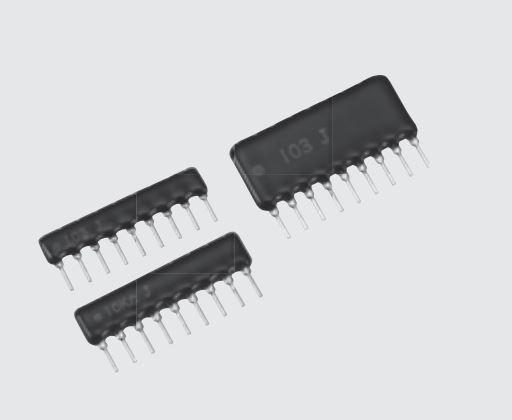 KOA Corporation-RKC8BD681J Réseaux et matrices de résistance Res Thick Film NET 680 Ohm 5% 1W ±200ppm/°C BUS 9-Pin SIP Pin Thru-Hole Bulk