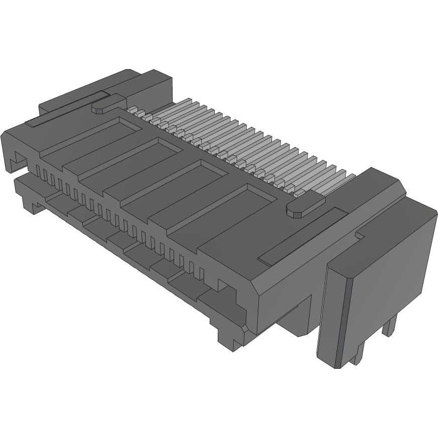 Samtec-LSHM-120-01-L-RH-A-N-TR Steckverbinderleisten und Leiterplattenbuchsen Conn High Speed Socket and Terminal Strip HDR/SKT 40 POS 0.5mm Solder RA Side Entry SMD T/R