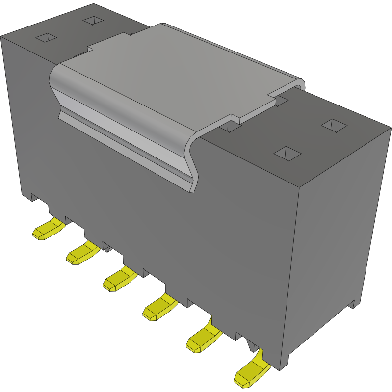 Samtec-SQW-106-01-FM-D-VS-LC-P Connector Headers and PCB Receptacles Conn Socket Strip SKT 12 POS 2mm Solder ST Top Entry SMD Tube