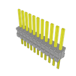 Conn Unshrouded Header HDR 11 POS 1.27mm Solder ST Top Entry Thru-Hole Tube
