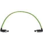 Cable Assembly Round Copper Cable 0.5m 22AWG RJ-45 to RJ-45 4 to 4 POS M-M Crimp-Crimp