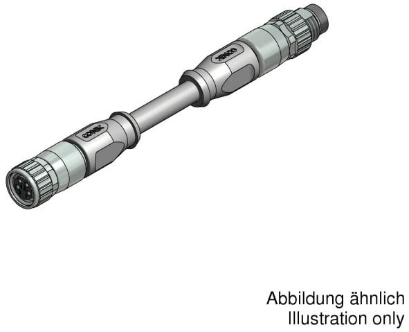 CONEC-42-10885 Andere Kabelbaugruppen Connecting Cable, Brass, Nickel, Gold Plated