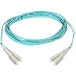 TE Connectivity-300001759304 Glasfaserkabel-Baugruppen Fiber Optic Patch Cord, Duplex, Multimode, SC/UPC to SC/UPC, aqua, 1 m