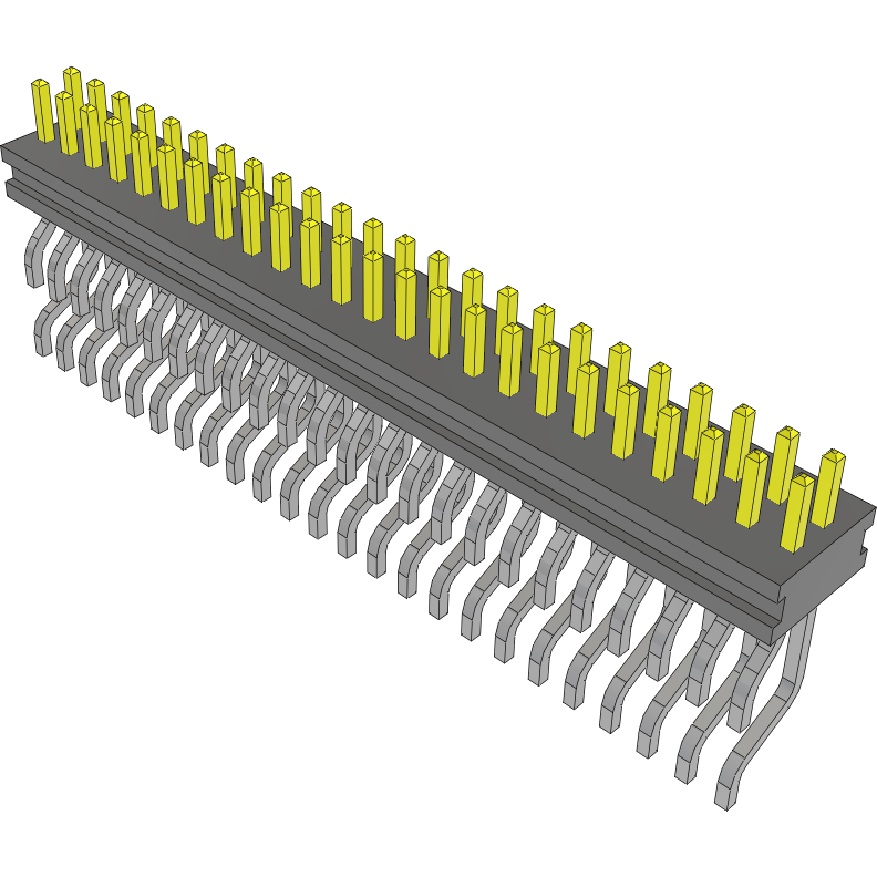 Samtec-FTMH-124-03-L-DH Piastre connettori e prese PCB Conn Micro Terminal Strip HDR 48 POS 1mm Solder RA Side Entry SMD Tube