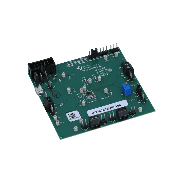 Texas Instruments-BQ24251EVM-150 Power Management Development Boards and Kits BQ24251 Battery Management 4.9V Output Evaluation Board
