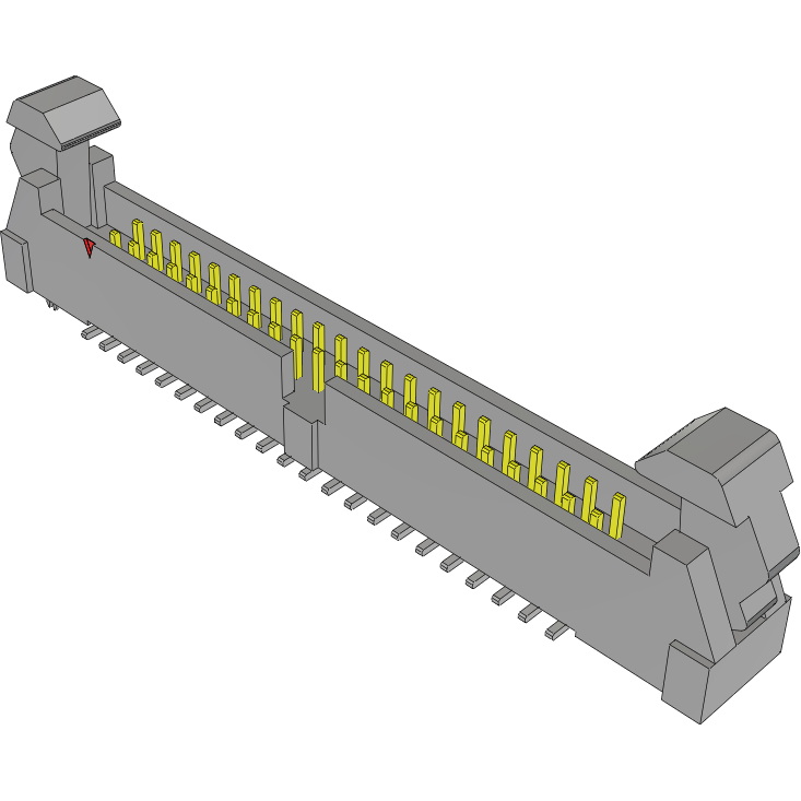 Samtec-EHT-122-01-L-D-SM-SR-LC 连接器插头及 PCB 插座 Conn Ejector Header HDR 44 POS 2mm Solder ST Top Entry SMD Tube