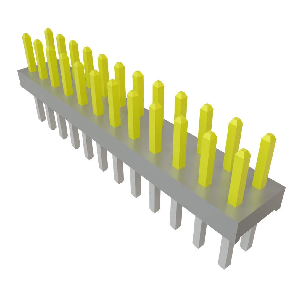 Samtec-TMM-112-01-L-D 连接器插头及 PCB 插座 Conn Unshrouded Header HDR 24 POS 2mm Solder ST Top Entry Thru-Hole Bulk