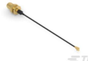 TE Connectivity-2016693-2 Cable Assembly Coaxial Cable Assembly 1.13mm Cable 0.1m 30AWG RPSMA to UMCC PL-PL