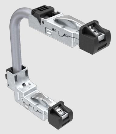Amphenol Communications Solutions-DRPC215005940 null Cable Assembly Cat 6a S/FTP 0.5m 26AWG RJ-45 to RJ-45 8 to 8 POS M-M IDT-IDT Bag