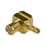 Conn MCX 0Hz to 6GHz 50Ohm Crimp/Solder RA Cable Mount M Gold Bulk