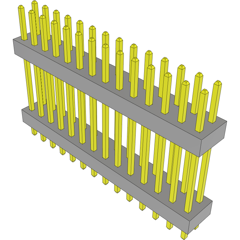 Samtec-TW-14-07-L-D-490-090 Connector Headers and PCB Receptacles Conn Board Stacker HDR 28 POS 2mm Solder ST Top Entry Thru-Hole Bulk
