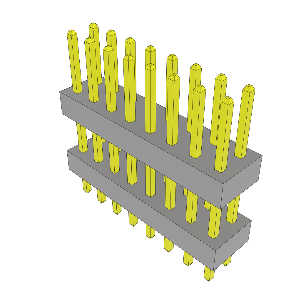 Samtec-TW-08-05-L-D-300-100 Steckverbinderleisten und Leiterplattenbuchsen Conn Board Stacker HDR 16 POS 2mm Solder ST Top Entry Thru-Hole Bulk
