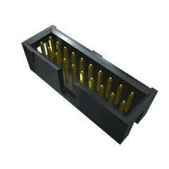Samtec-HTSS-118-02-S-D Steckverbinderleisten und Leiterplattenbuchsen Conn Shrouded Header (4 Sides) HDR 36 POS 2.54mm Solder ST Top Entry Thru-Hole Bulk