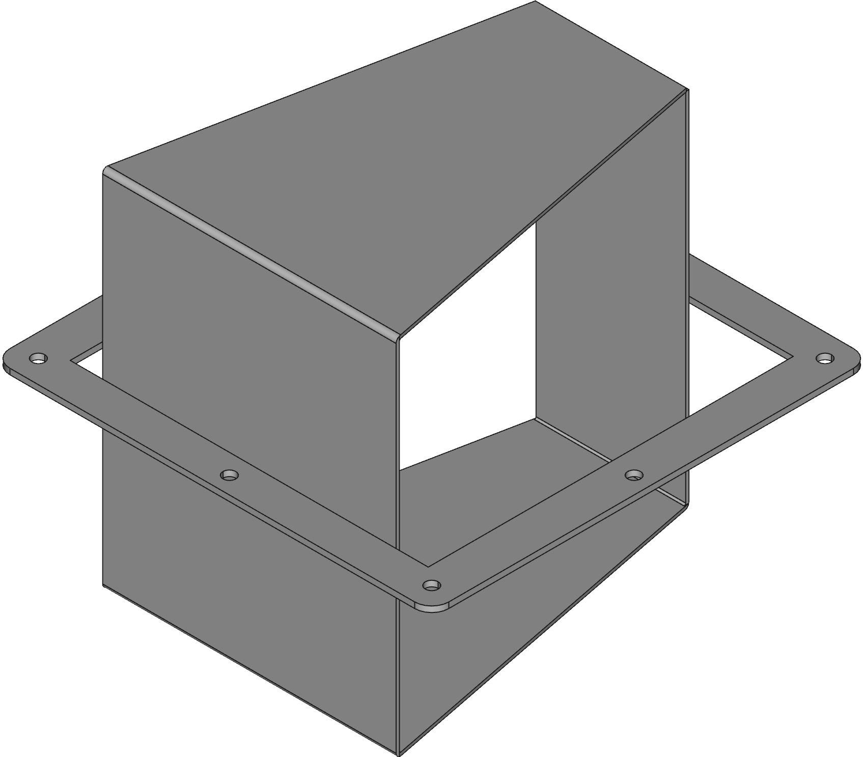 Hammond Manufacturing-1487E2P Kabelzubehör N12 Wireway, 22 Elbow - Fits 8 x 8 - Steel/Gray