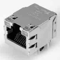 TRP Connector-5-6610049-1 Telecomunicaciones y teléfono del conector Conn RJ-45 F 32 POS 2.54mm Solder RA Thru-Hole 48 Terminal 4 Port