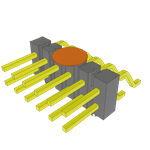 Conn Unshrouded Header HDR 12 POS 2.54mm Solder RA Side Entry SMD T/R