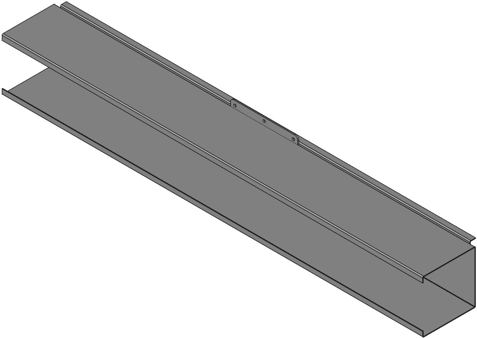 Hammond Manufacturing-1487D48SS Condotti fili Wiring Ducts Solid Wall Square with Cover Screw Steel