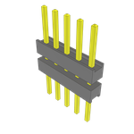 Conn Board Stacker HDR 5 POS 2.54mm Solder ST Top Entry Thru-Hole Bulk