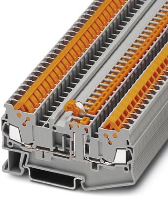 PHOENIX CONTACT-3205103 Steckverbinder, Klemmenblöcke Conn Knife Disconnect Terminal Block F 2 POS Quick-Connect T DIN Rail 17.5A