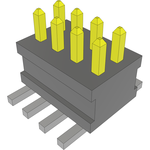 Conn Unshrouded Header HDR 8 POS 1.27mm Solder ST Top Entry SMD TIGER CLAW™ Tube