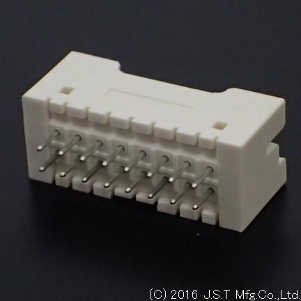 JST Manufacturing-B16B-XADSS-N (LF)(SN) Steckverbinderleisten und Leiterplattenbuchsen Conn Shrouded Header (4 Sides) HDR 16 POS 2.5mm Solder ST Top Entry Thru-Hole Box