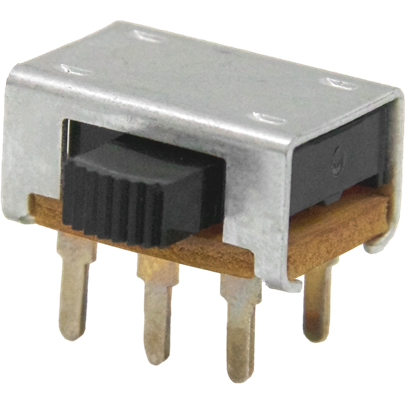 Switchcraft-C62206LX Schiebeschalter Switch Slide DPDT Side Slide 0.5A 125VAC 125VDC PC Pins Thru-Hole