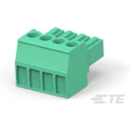 TE Connectivity-284506-4 Blocchi terminali connettore Conn Eurostyle Block PL 4 POS 3.5mm Solder RA Cable Mount 11A/Contact