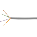 Category 5e U/UTP Cable, non-plenum, gray jacket, 4 pair count, 3000 ft (914 m) length, reel