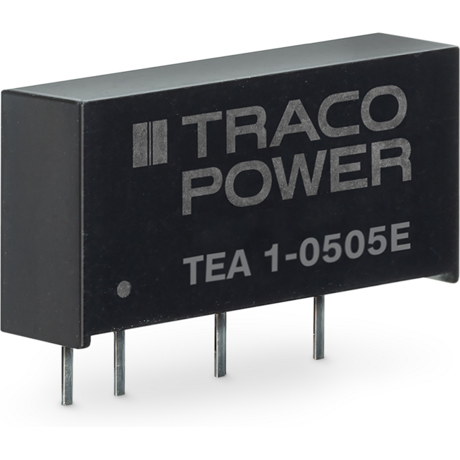 Traco Power-TEA 1-0505E DC to DC Converter and Switching Regulator Module Module DC-DC 5VIN 1-OUT 5V 0.2A 1W 4-Pin SIP Module